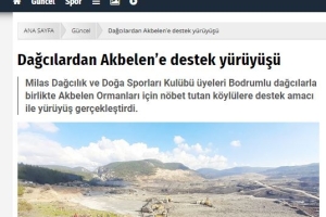 Akbelen Ormanları için yürüdük...