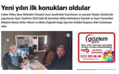 Milas Radyo Gözlem'e konuk olduk