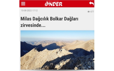 Milas Önder Medetsiz Zirve haberi