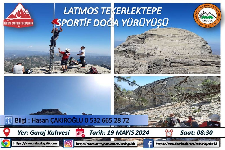 LATMOS TEKERLEKTEPE ZİRVE SPORTİF DOĞA YÜRÜYÜŞÜ